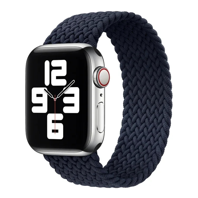 Pulseira de substituição em nylon trançado Metal Head cor sólida Para Apple Watch Series 6 & SE & 5 & 4 40mm / 3 & 2 & 1 38mm, L 155mm