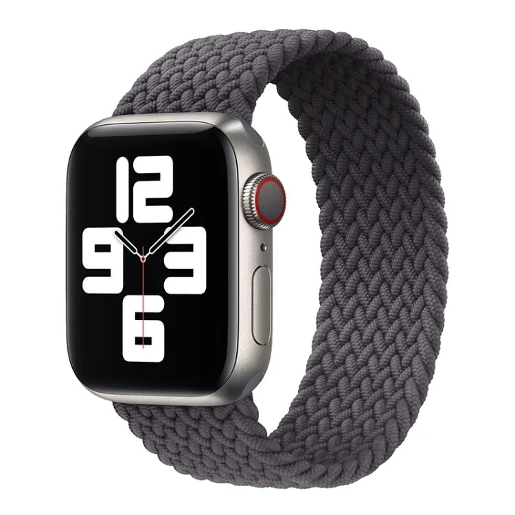 Pulseira de substituição em nylon trançado Metal Head cor sólida Para Apple Watch Series 6 & SE & 5 & 4 40mm / 3 & 2 & 1 38mm, L 155mm