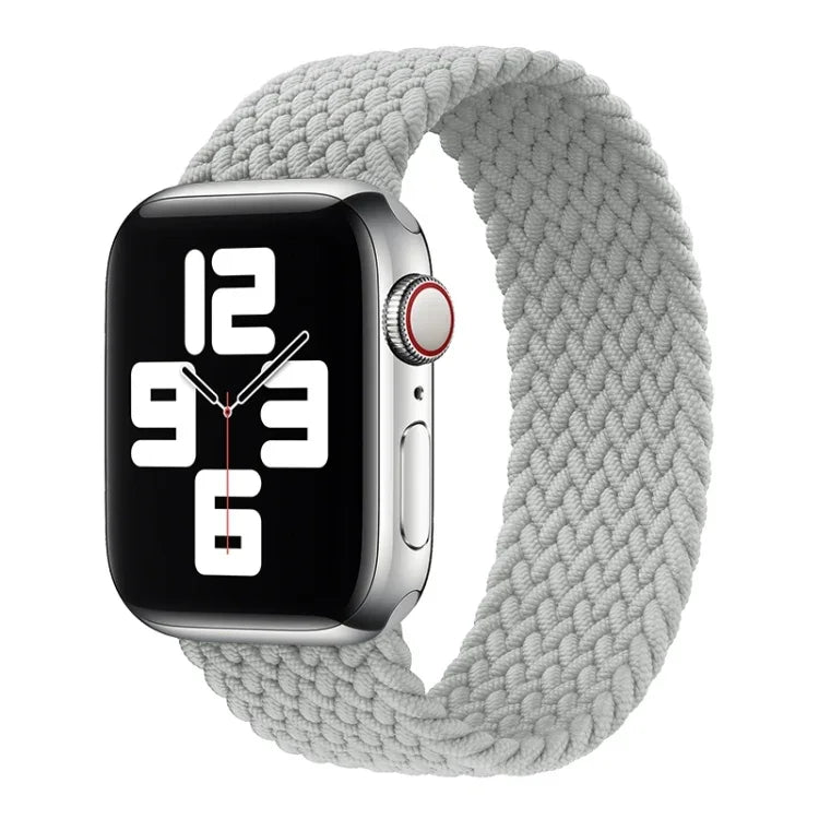 Pulseira de substituição em nylon trançado Metal Head cor sólida Para Apple Watch Series 6 & SE & 5 & 4 40mm / 3 & 2 & 1 38mm, L 155mm