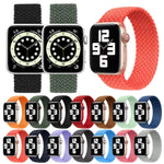 Pulseira de substituição em nylon trançado Metal Head cor sólida Para Apple Watch Series 6 & SE & 5 & 4 40mm / 3 & 2 & 1 38mm, L 155mm