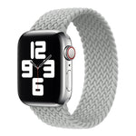 Metal Head Braided Nylon Solid Color Replacement Strap Watchband For Apple Watch Series 6 & SE & 5 & 4 44mm / 3 & 2 & 1 42mm, XS 135mm, S 145mm, M 155mm