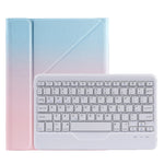 B011 Capa de couro para teclado Bluetooth destacável com suporte triangular e suporte para caneta, para iPad 9,7 2018 e 2017 / Pro 9,7 / Air 2, para iPad 10,2 2020 e 2019 / Pro 10,5 polegadas / Air 3 10,5 polegadas