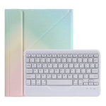 B011 Capa de couro para teclado Bluetooth destacável com suporte triangular e suporte para caneta, para iPad 9,7 2018 e 2017 / Pro 9,7 / Air 2, para iPad 10,2 2020 e 2019 / Pro 10,5 polegadas / Air 3 10,5 polegadas