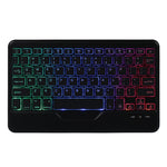 B011S Capa de couro para teclado Bluetooth retroiluminado destacável com suporte triangular e suporte para caneta, para iPad 9,7 2018 e 2017 / Pro 9,7 / Air 2, para iPad 10,2 2020 e 2019 / Pro 10,5 polegadas / Air 3 10,5 polegadas