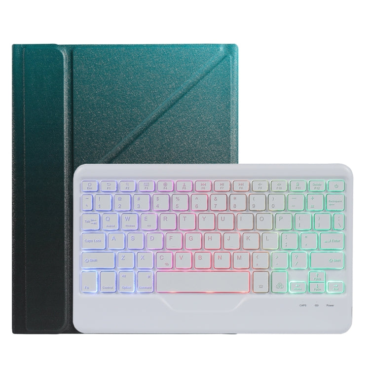 B011S Capa de couro para teclado Bluetooth retroiluminado destacável com suporte triangular e suporte para caneta, para iPad 9,7 2018 e 2017 / Pro 9,7 / Air 2, para iPad 10,2 2020 e 2019 / Pro 10,5 polegadas / Air 3 10,5 polegadas