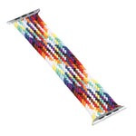 Pulseiras de substituição com laço único trançado arco-íris, Tamanho: S 130mm Para Apple Watch Series 6 & SE & 5 & 4 40mm / 3 & 2 & 1 38mm, S 130mm 40mm / 38mm