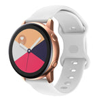 Correia de Substituição em Silicone com Fivela Borboleta, 20mm para Samsung Galaxy Watch Active 3 41mm, 22mm para Samsung Galaxy Watch Active 3 45mm