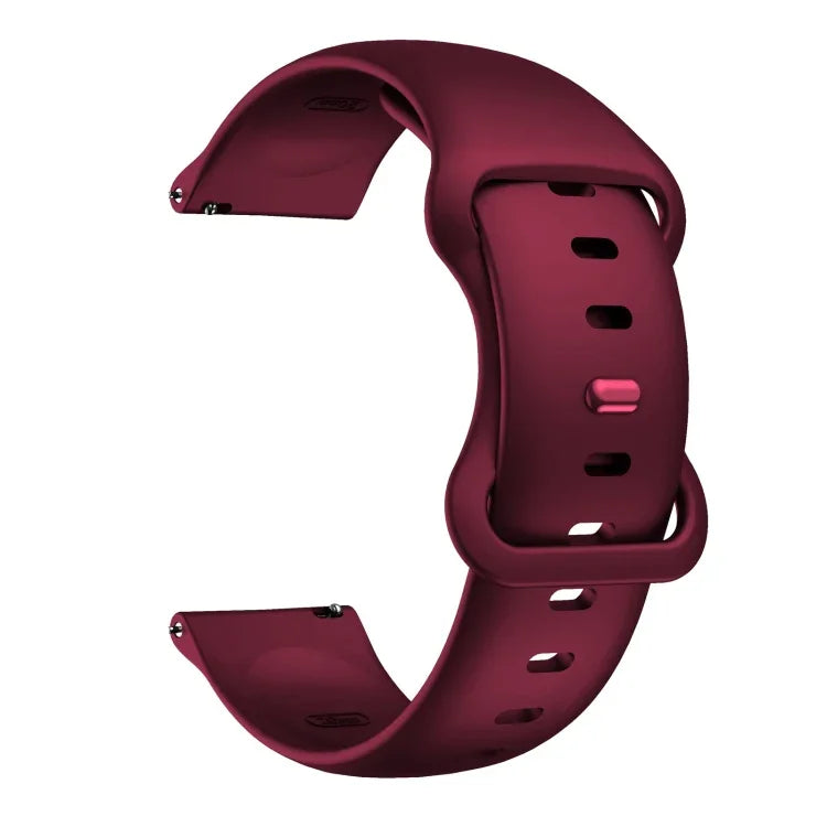 Correia de Substituição em Silicone com Fivela Borboleta, 20mm para Samsung Galaxy Watch Active 3 41mm, 22mm para Samsung Galaxy Watch Active 3 45mm