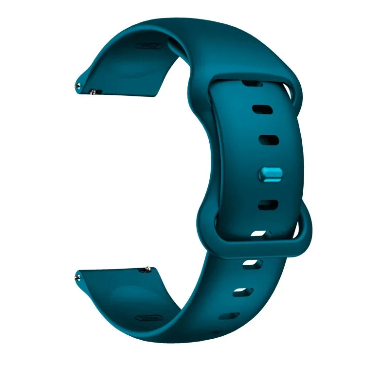 Correia de Substituição em Silicone com Fivela Borboleta, 20mm para Samsung Galaxy Watch Active 3 41mm, 22mm para Samsung Galaxy Watch Active 3 45mm