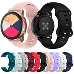 Correia de Substituição em Silicone com Fivela Borboleta, 20mm para Samsung Galaxy Watch Active 3 41mm, 22mm para Samsung Galaxy Watch Active 3 45mm