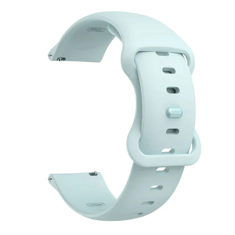 Correia de Substituição em Silicone com Fivela Borboleta, 20mm para Samsung Galaxy Watch Active 3 41mm, 22mm para Samsung Galaxy Watch Active 3 45mm