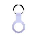 Capa protetora em silicone líquido Mutural com argola para AirTag 2ª geração / AirTag 1ª geração