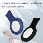 Capa protetora em silicone líquido Mutural com argola para AirTag 2ª geração / AirTag 1ª geração