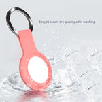 Capa protetora em silicone líquido Mutural com argola para AirTag 2ª geração / AirTag 1ª geração
