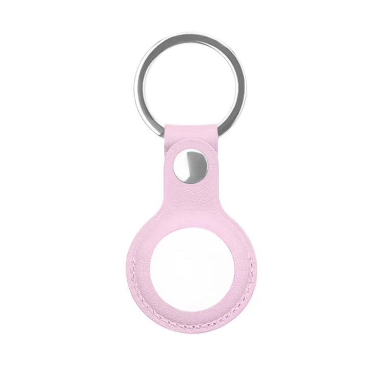 Capa protetora em pele PU Mutural com argola para AirTag 2ª geração / AirTag 1ª geração