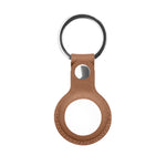 Capa protetora em pele PU Mutural com argola para AirTag 2ª geração / AirTag 1ª geração