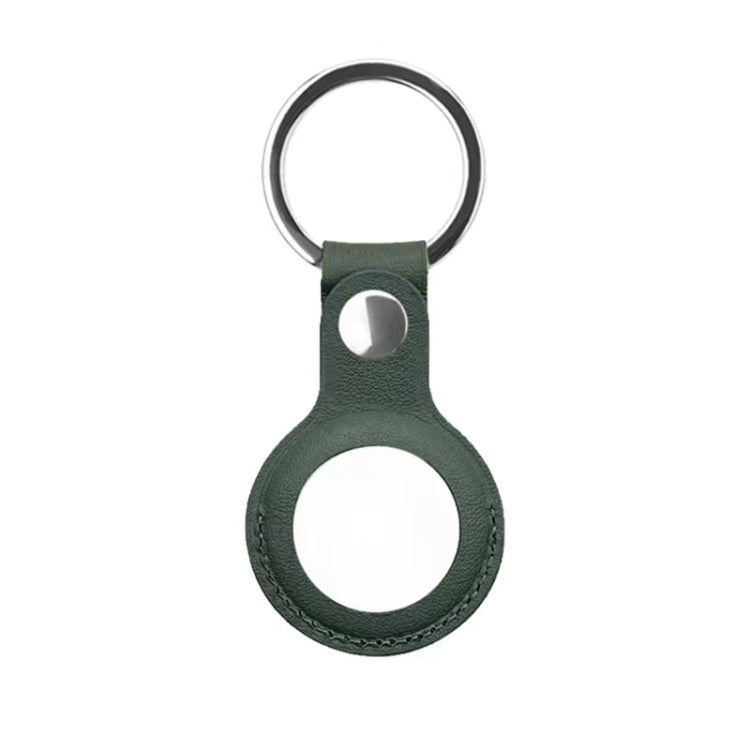 Capa protetora em pele PU Mutural com argola para AirTag 2ª geração / AirTag 1ª geração