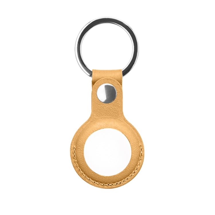 Capa protetora em pele PU Mutural com argola para AirTag 2ª geração / AirTag 1ª geração