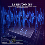 WUPP Bluetooth 5.1 S2 Capacete de Motocicleta Intercomunicador Bluetooth Full Duplex Auricular