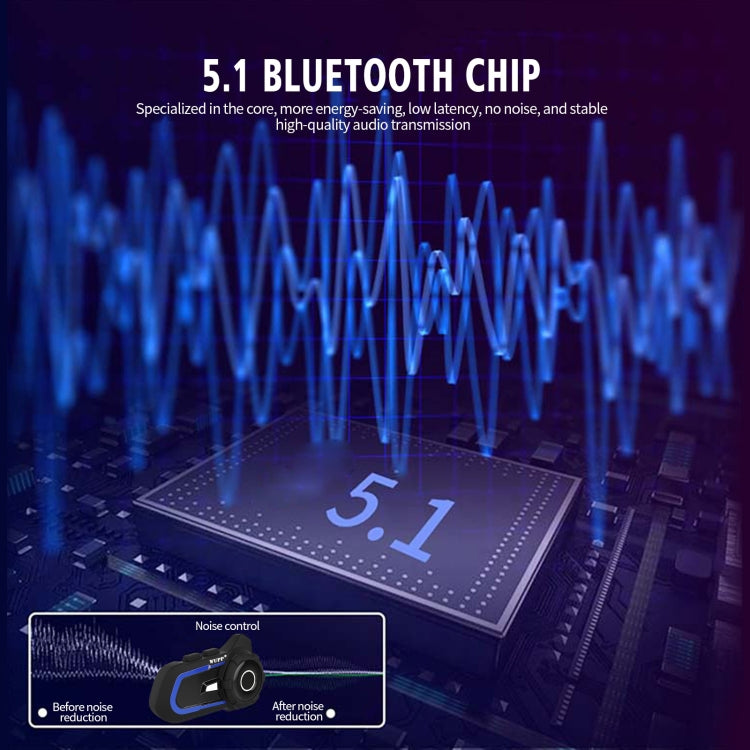 WUPP Bluetooth 5.1 S2 Capacete de Motocicleta Intercomunicador Bluetooth Full Duplex Auricular