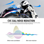 WUPP Bluetooth 5.1 S2 Capacete de Motocicleta Intercomunicador Bluetooth Full Duplex Auricular
