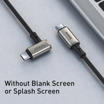 Cabo Baseus CATPN-01 100W 5A PD3.1 Gen2 USB-C / Type-C para USB-C / Type-C HD de Ecrã Igual Coaxial, Comprimento do Cabo: 1,5m