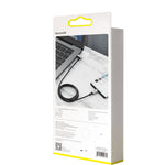 Cabo Baseus CATPN-01 100W 5A PD3.1 Gen2 USB-C / Type-C para USB-C / Type-C HD de Ecrã Igual Coaxial, Comprimento do Cabo: 1,5m