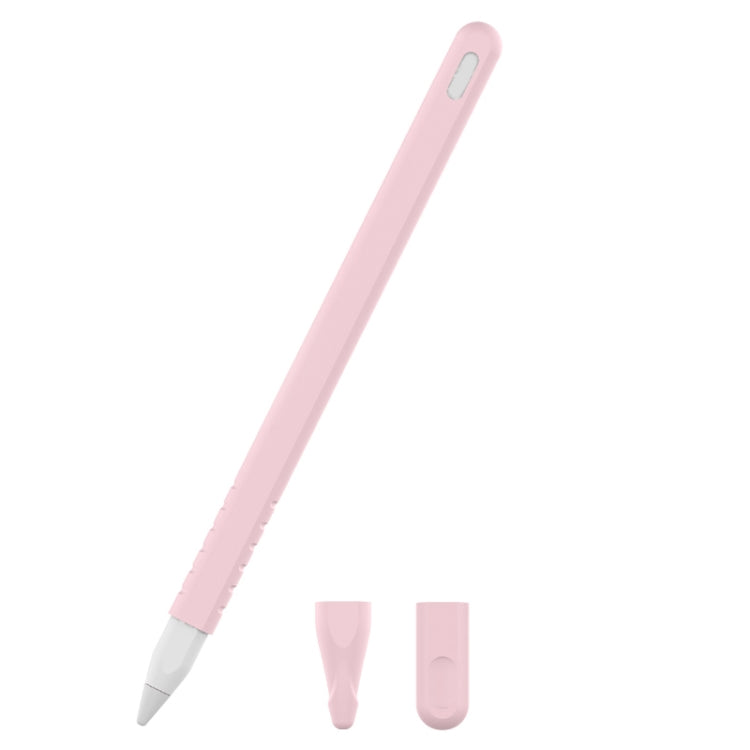 Conjunto de capa protetora para caneta stylus de silicone cor pura 3 em 1 para Apple Pencil 2