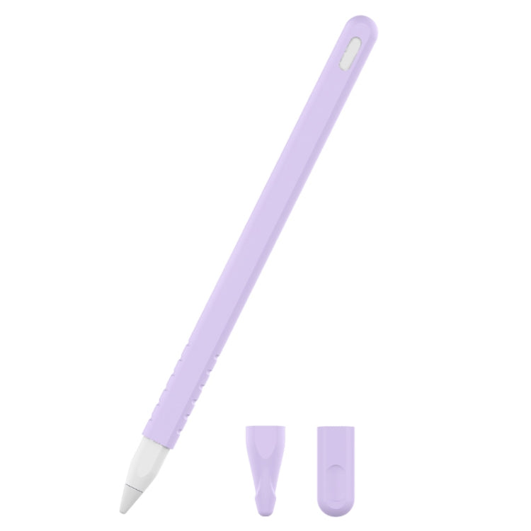 Conjunto de capa protetora para caneta stylus de silicone cor pura 3 em 1 para Apple Pencil 2