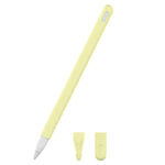 Conjunto de capa protetora para caneta stylus de silicone cor pura 3 em 1 para Apple Pencil 2