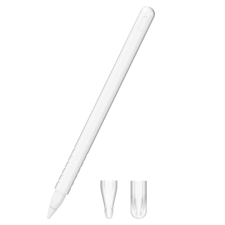 Conjunto de capa protetora para caneta stylus de silicone cor pura 3 em 1 para Apple Pencil 2