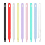 Conjunto de capa protetora para caneta stylus de silicone cor pura 3 em 1 para Apple Pencil 2