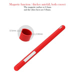 Conjunto de capa protetora para caneta stylus de silicone cor pura 3 em 1 para Apple Pencil 2