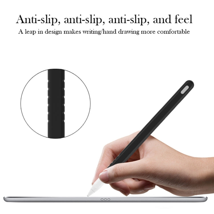 Conjunto de capa protetora para caneta stylus de silicone cor pura 3 em 1 para Apple Pencil 2