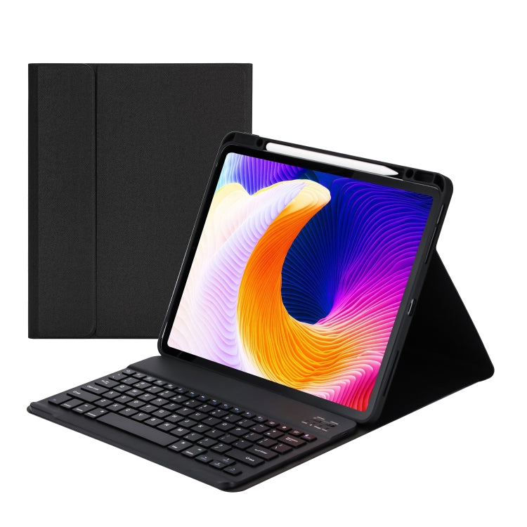 HK132 Teclado Bluetooth de Plástico Destacável com Capa Protetora, Suporte e Slot para Caneta para iPad Pro 12,9 polegadas 2021 / 2020 / 2018