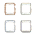 Capa Protetora TPU com Pó Brilhante, Para Apple Watch Series 6 / 5 / 4 / Watch SE 44mm, Para Apple Watch Series 3 & 2 & 1 42mm, Para Apple Watch Series 6 / 5 / 4 / Watch SE 40mm, Para Apple Watch Series 3 & 2 & 1 38mm