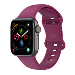 Correias de Relógio em Silicone Para Apple Watch Series, 7 41mm / 6 & SE & 5 & 4 40mm / 3 & 2 & 1 38mm, Tamanho: Código Pequeno, 7 45mm / 6 & SE & 5 & 4 44mm / 3 & 2 & 1 42mm, Tamanho: Código Pequeno