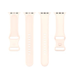 Correias de Relógio em Silicone Para Apple Watch Series, 7 41mm / 6 & SE & 5 & 4 40mm / 3 & 2 & 1 38mm, Tamanho: Código Pequeno, 7 45mm / 6 & SE & 5 & 4 44mm / 3 & 2 & 1 42mm, Tamanho: Código Pequeno