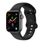 Correias de Relógio em Silicone Para Apple Watch Series, 7 41mm / 6 & SE & 5 & 4 40mm / 3 & 2 & 1 38mm, Tamanho: Código Pequeno, 7 45mm / 6 & SE & 5 & 4 44mm / 3 & 2 & 1 42mm, Tamanho: Código Pequeno