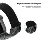 Correias de Relógio de Nylon com Textura Ondulada para Substituição Para Apple Watch Series, 7 45mm / 6 & SE & 5 & 4 44mm / 3 & 2 & 1 42mm, 7 41mm / 6 & SE & 5 & 4 40mm / 3 & 2 & 1 38mm