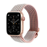 Correias de Relógio de Nylon com Textura Ondulada para Substituição Para Apple Watch Series, 7 45mm / 6 & SE & 5 & 4 44mm / 3 & 2 & 1 42mm, 7 41mm / 6 & SE & 5 & 4 40mm / 3 & 2 & 1 38mm