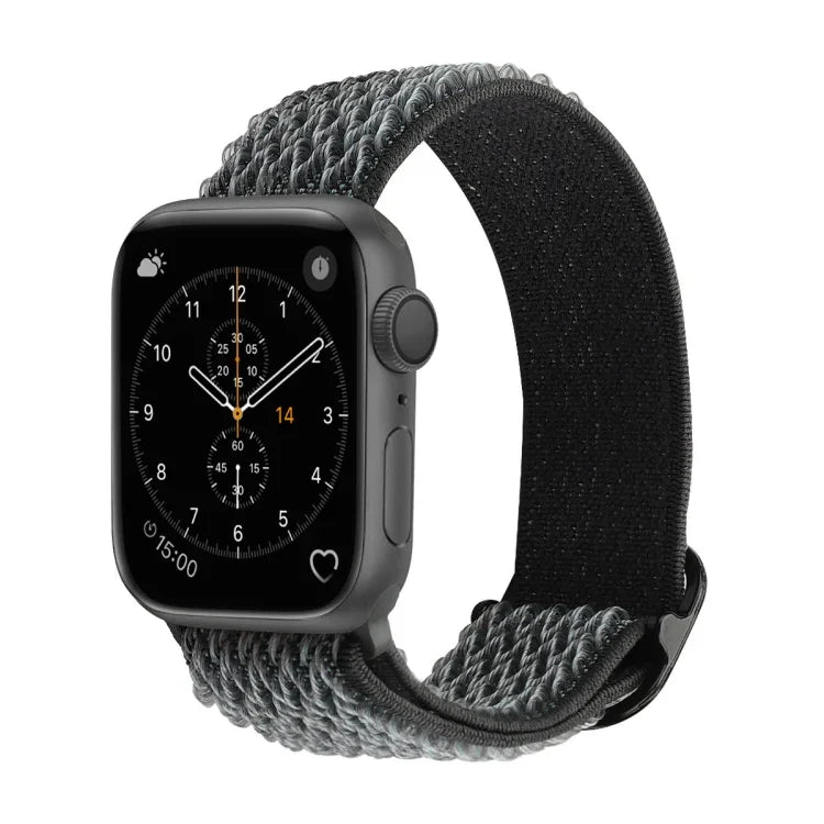 Correias de Relógio de Nylon com Textura Ondulada para Substituição Para Apple Watch Series, 7 45mm / 6 & SE & 5 & 4 44mm / 3 & 2 & 1 42mm, 7 41mm / 6 & SE & 5 & 4 40mm / 3 & 2 & 1 38mm
