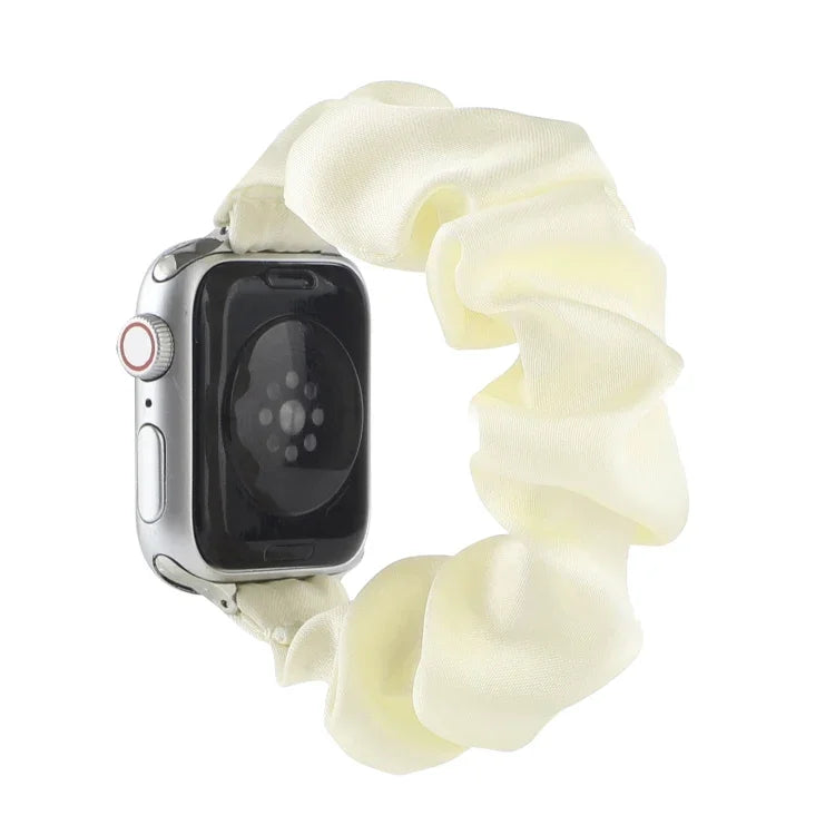 Scarf Hair Tie Replacement Watchbands For Apple Watch Series, 7 45mm / 6 & SE & 5 & 4 44mm / 3 & 2 & 1 42mm, 7 41mm / 6 & SE & 5 & 4 40mm / 3 & 2 & 1 38mm
