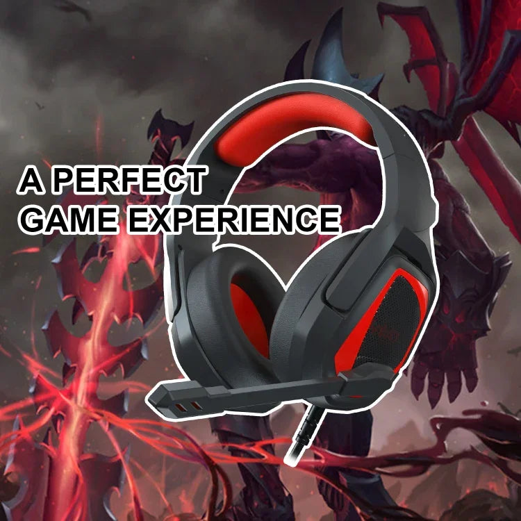 Anivia MH602 Auscultadores Gaming com Fio e Microfone 3,5mm, MH602 (Preto Vermelho), MH602 (Preto Azul), MH602 (Preto Roxo)