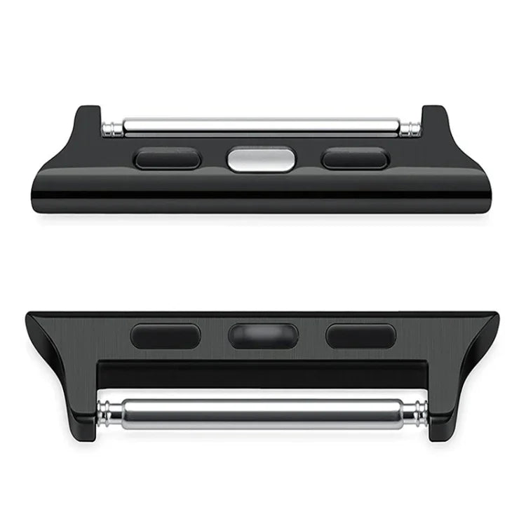 2 PCS Correias de Relógio com Conector Acústico em Aço Inoxidável, Largura: 20mm Para Apple Watch Series 6 & SE & 5 & 4 40mm / 3 & 2 & 1 38mm, Largura: 20mm Para Apple Watch 40mm / 38mm