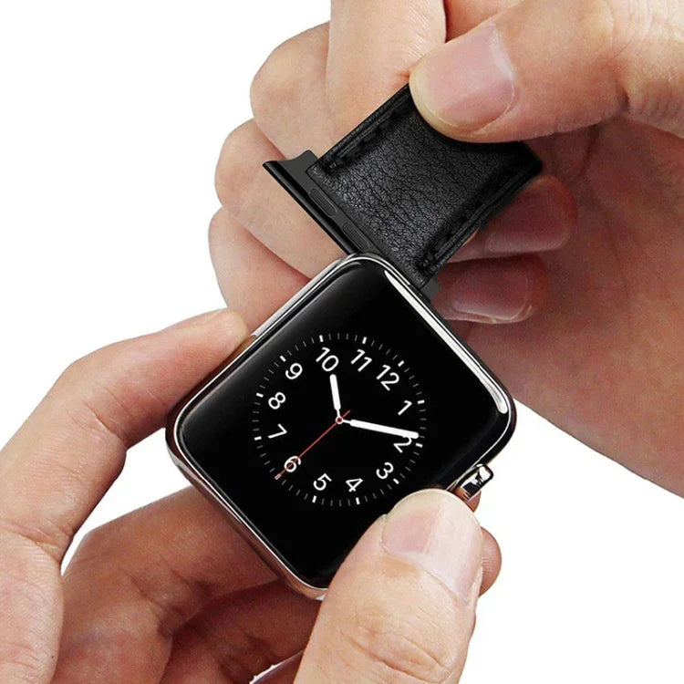 2 PCS Correias de Relógio com Conector Acústico em Aço Inoxidável, Largura: 20mm Para Apple Watch Series 6 & SE & 5 & 4 40mm / 3 & 2 & 1 38mm, Largura: 20mm Para Apple Watch 40mm / 38mm