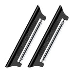 2 PCS Correias de Relógio com Conector Acústico em Aço Inoxidável, Largura: 22mm Para Apple Watch Series 6 & SE & 5 & 4 44mm / 3 & 2 & 1 42mm, Largura: 22mm Para Apple Watch 44mm / 42mm