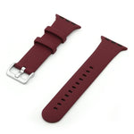 Correia de Substituição em Silicone com Fivela Prateada, Para Apple Watch Series 7  41mm / & 6 & SE & 5 & 4 40mm, Para Apple Watch Series  7  45mm / & 6 & SE & 5 & 4 44mm