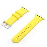 Correia de Substituição em Silicone com Fivela Prateada, Para Apple Watch Series 7  41mm / & 6 & SE & 5 & 4 40mm, Para Apple Watch Series  7  45mm / & 6 & SE & 5 & 4 44mm