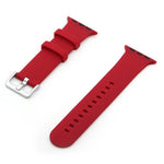 Correia de Substituição em Silicone com Fivela Prateada, Para Apple Watch Series 7  41mm / & 6 & SE & 5 & 4 40mm, Para Apple Watch Series  7  45mm / & 6 & SE & 5 & 4 44mm